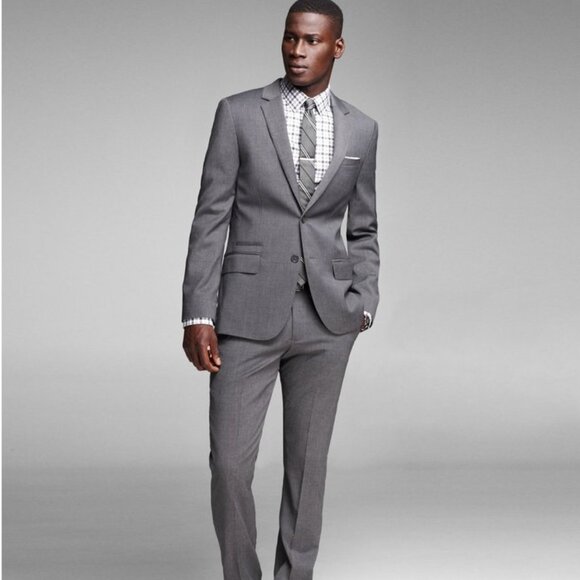 Dark Gray Wool Suit - Picture 1 of 14